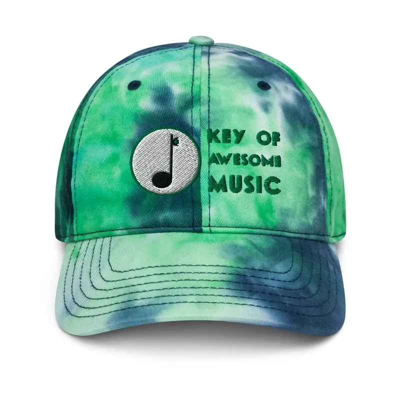 Key of Awesome Music Tie-Dye Hat